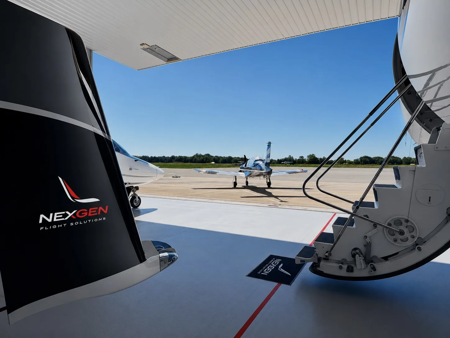 NexGen hangar and fleet